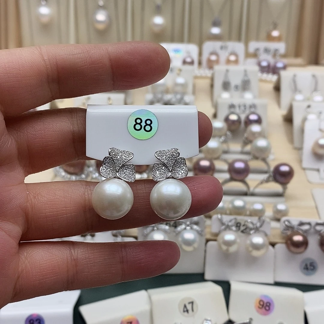 不***心淡水珍珠银S925镶嵌颈饰