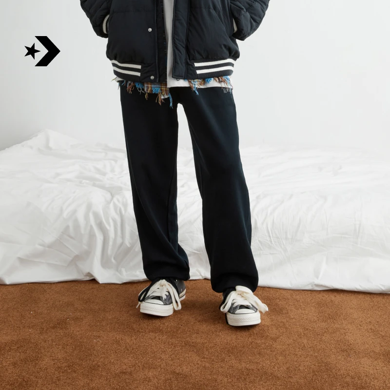 匡威秋冬新品男百搭潮流卫裤束脚慢跑裤子CONVERSE MCJ092