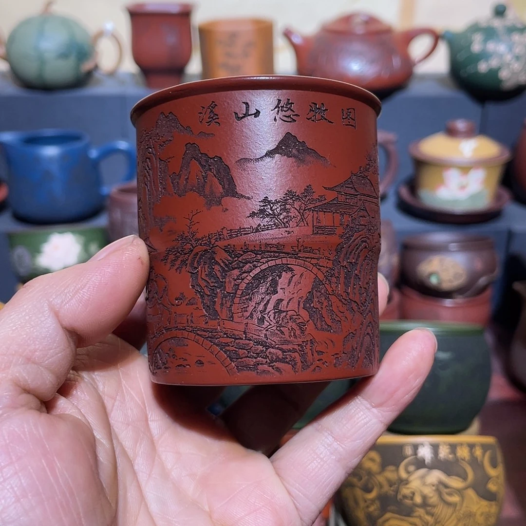 原矿紫砂手工主人杯