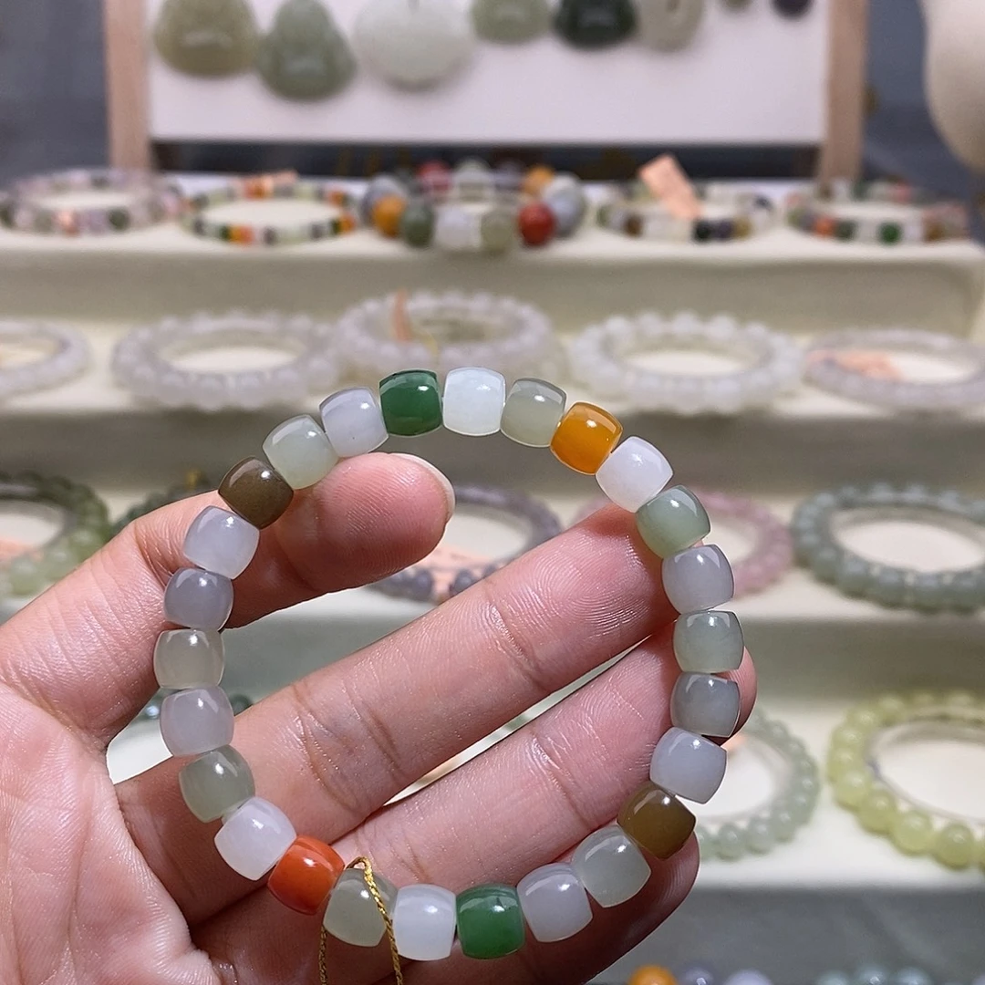 和田玉未镶嵌手链