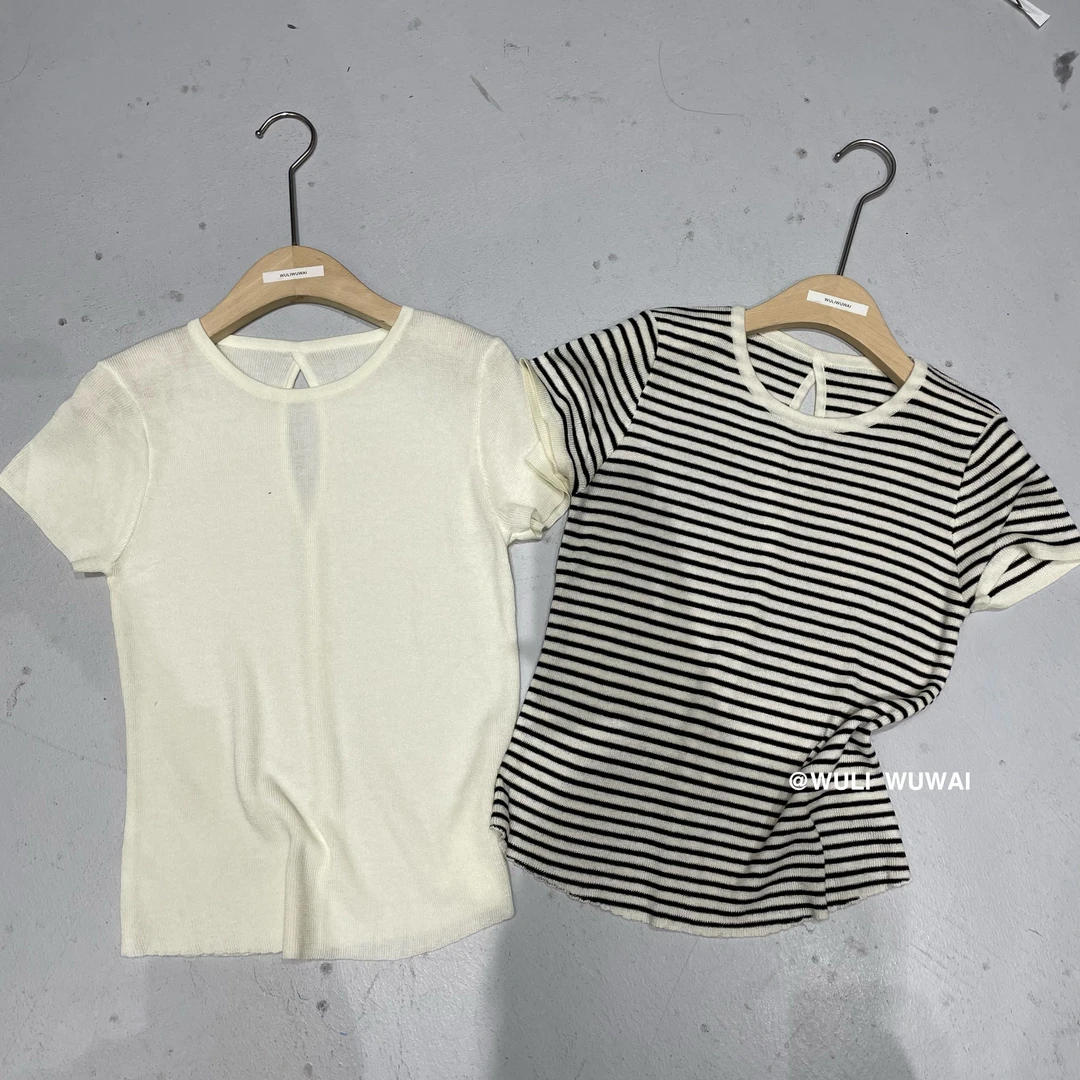 【NO退NO换】鑫燃Kiki 简约宽松镂空百搭针织衫 88088 WU