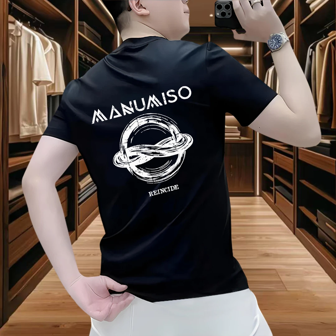 夏季潮牌短袖男款爆款2026新款时尚休闲百搭宽松圆领印花上衣T恤