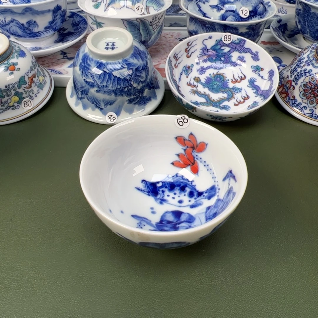 陶瓷景德镇纯手工纯手绘茶具木木68