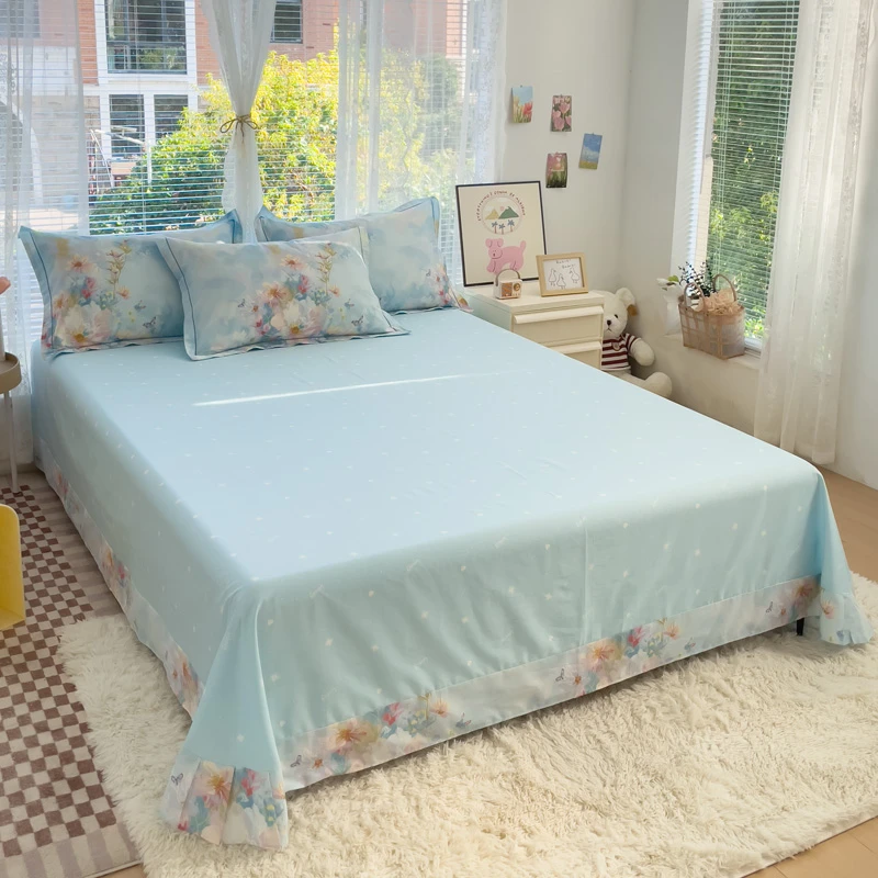【单床单】纯棉床单100%全棉单件可裸睡