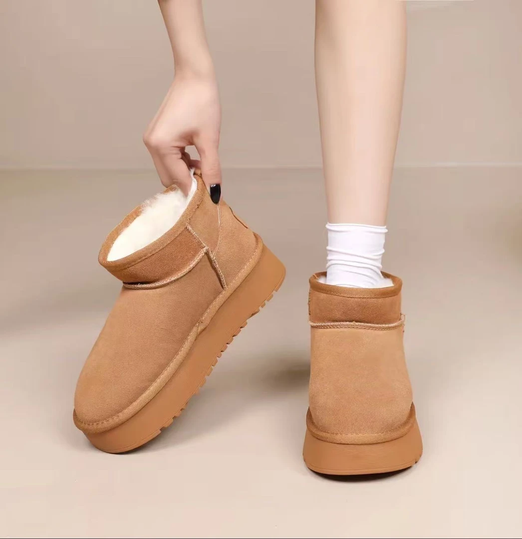 2025雪地靴冬季新款套筒加厚运动时尚棉靴雪地靴yb861