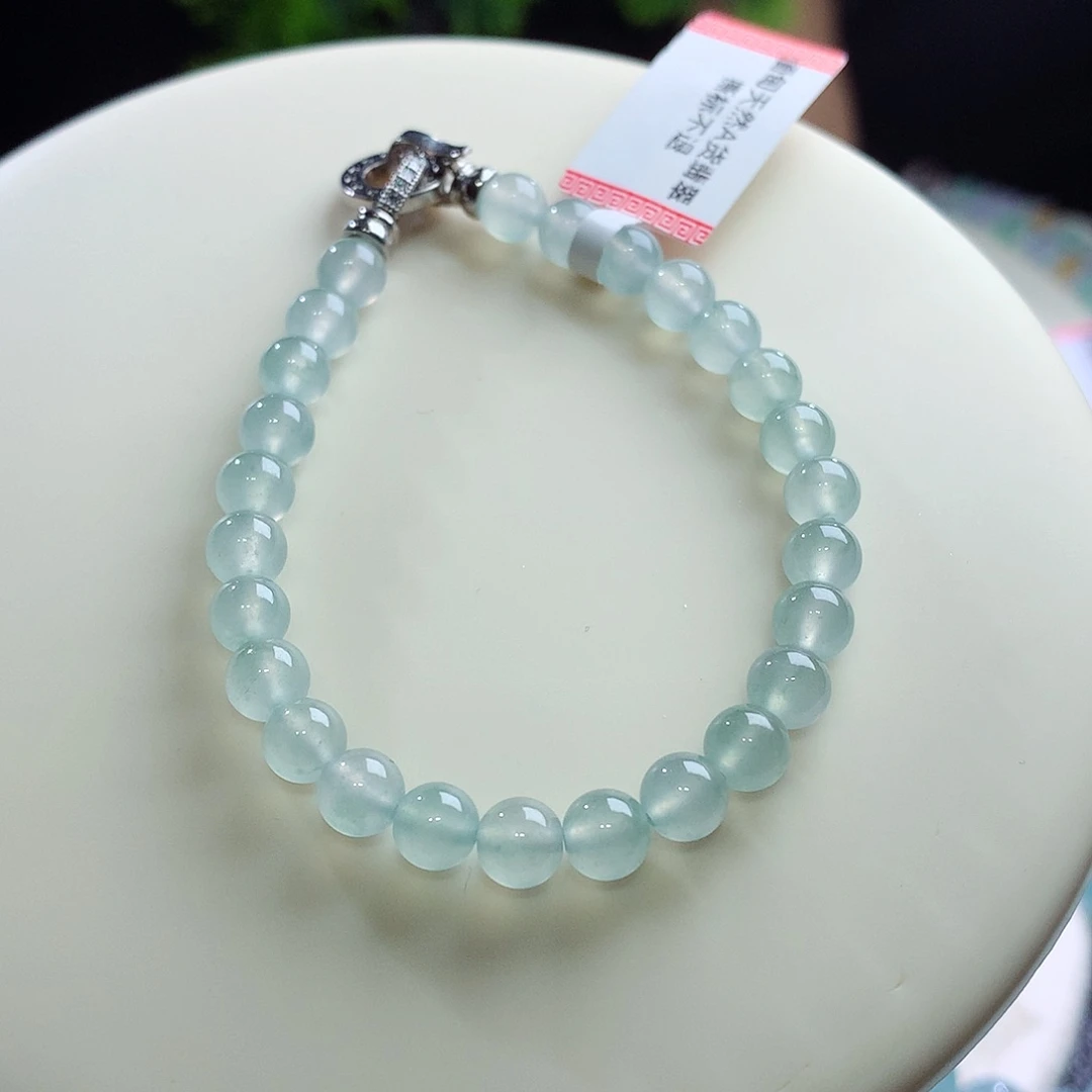 未镶嵌手串翡翠卡6mm