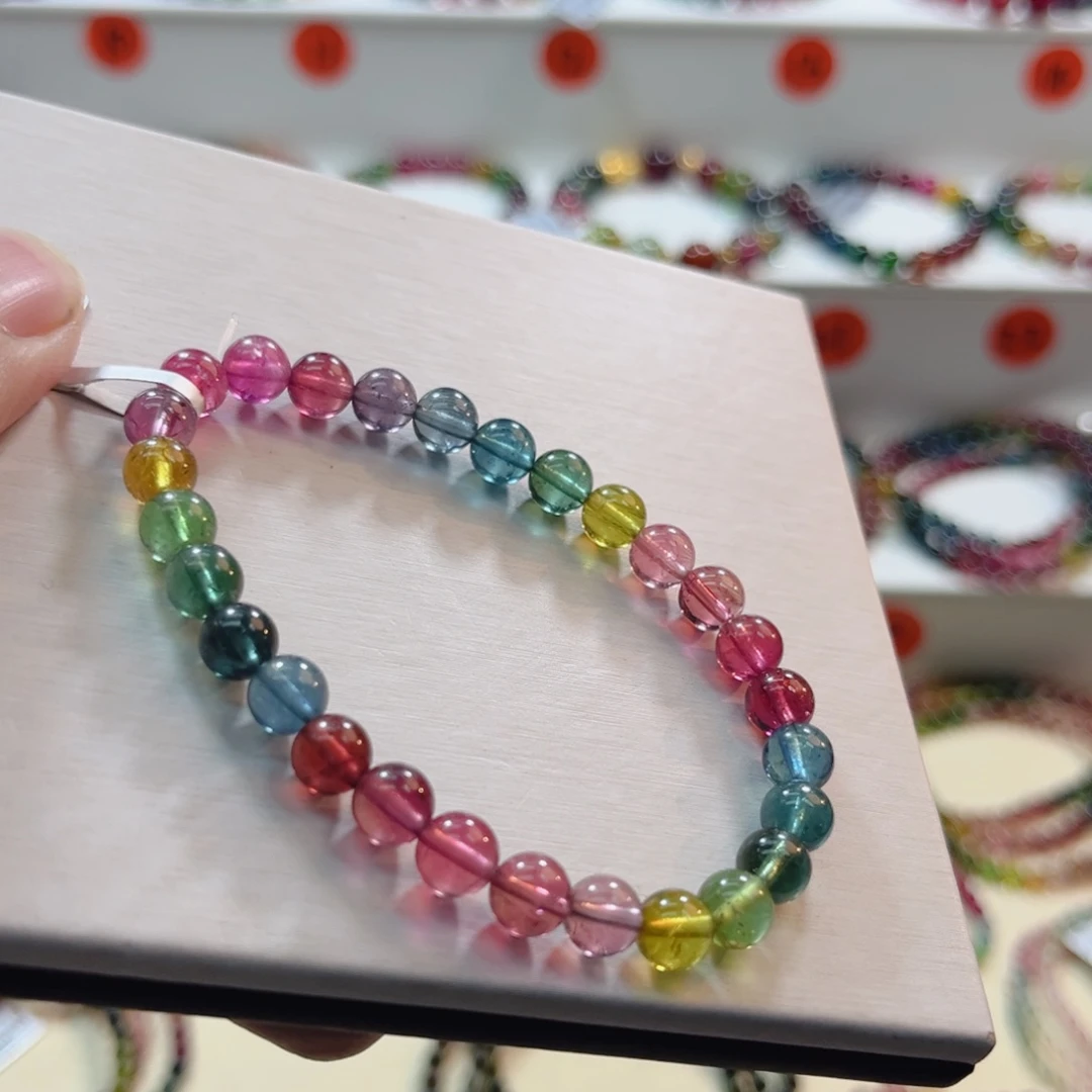 碧玺未镶嵌手串碧玺