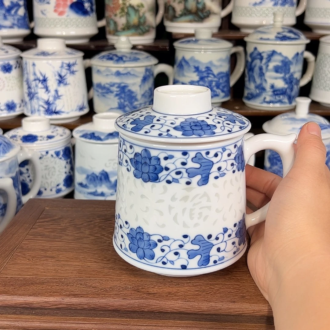 景德镇高温陶瓷办公杯