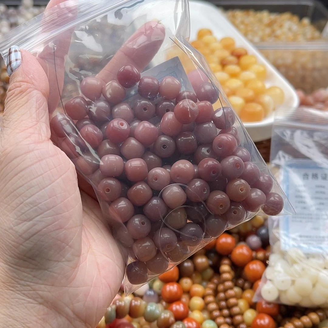 白玉菩提吊坠A/10mm/80-100颗锅底