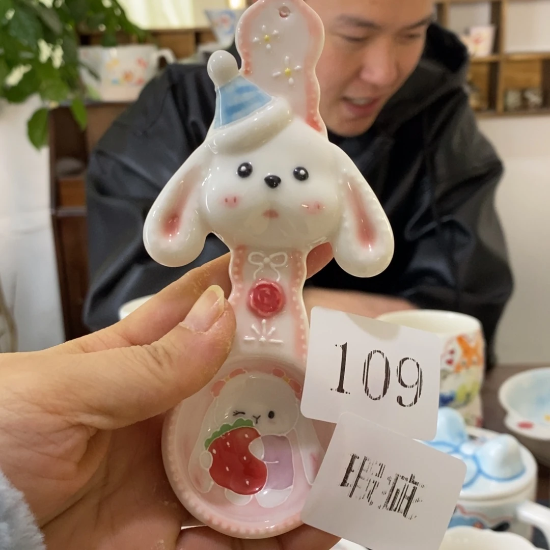 瓷片景德镇釉下彩手绘