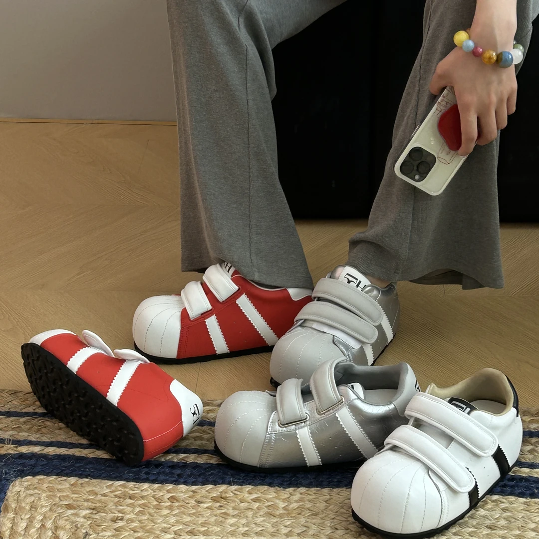 H55女鞋次元梦境｜Q版泡泡贝壳卡通板鞋6cm魔术贴内增高新款潮鞋