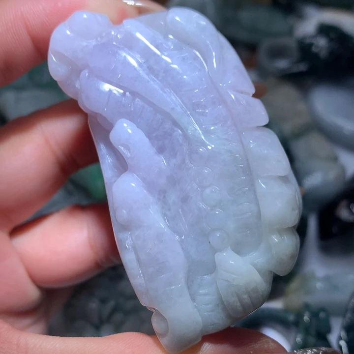 翡翠未镶嵌颈饰保真天然A货翡翠