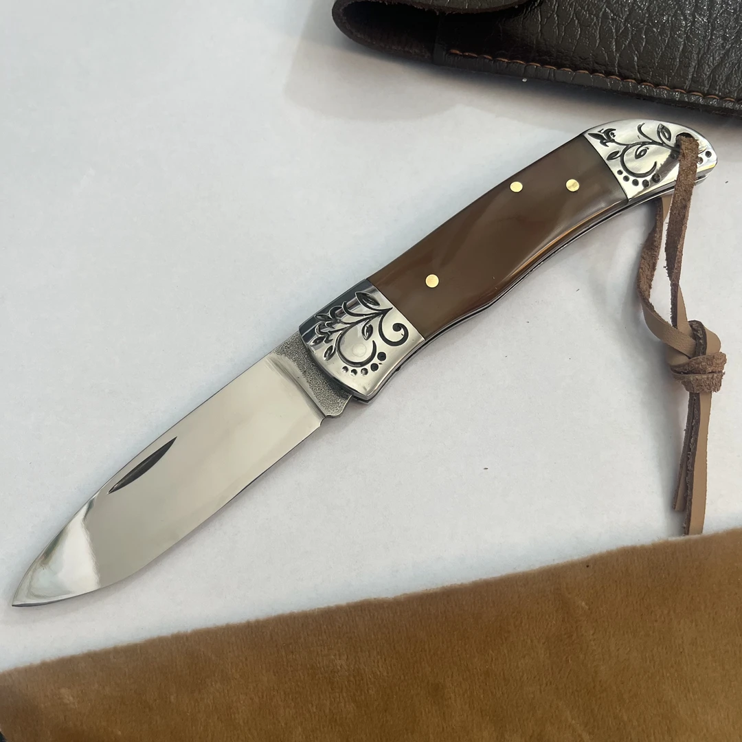 新疆包邮小刀烧烤折叠刀多功能锋利手工精美网红便携刀具牛排刀