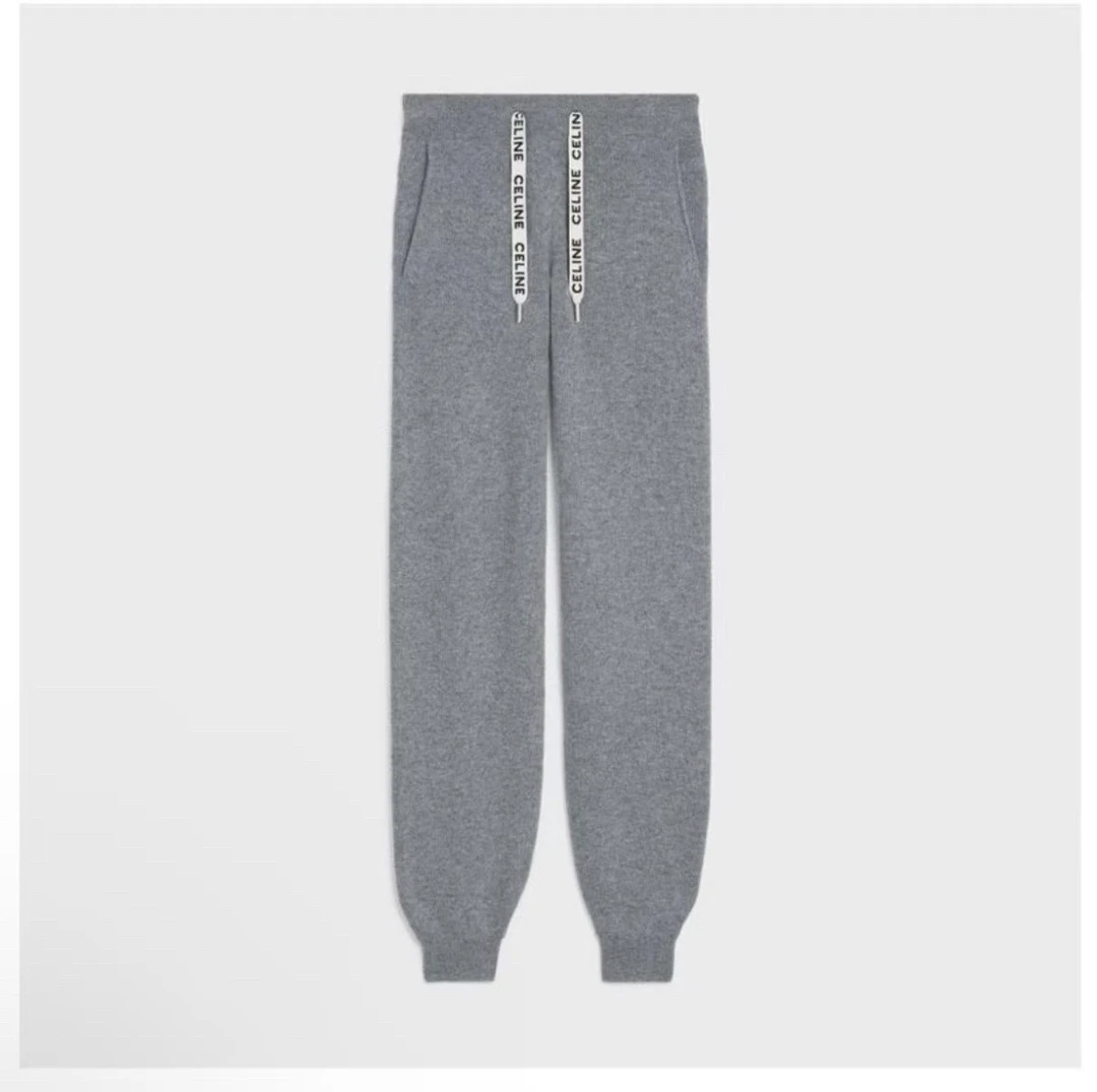 全新未使用 Celine/思琳 针织束脚休闲裤 XS码 01117