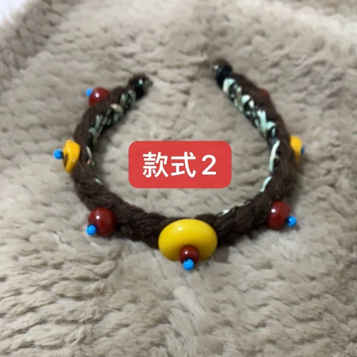 藏族手工发箍百搭发夹仁真翁姆藏饰品头饰女款气质民族风藏式项链