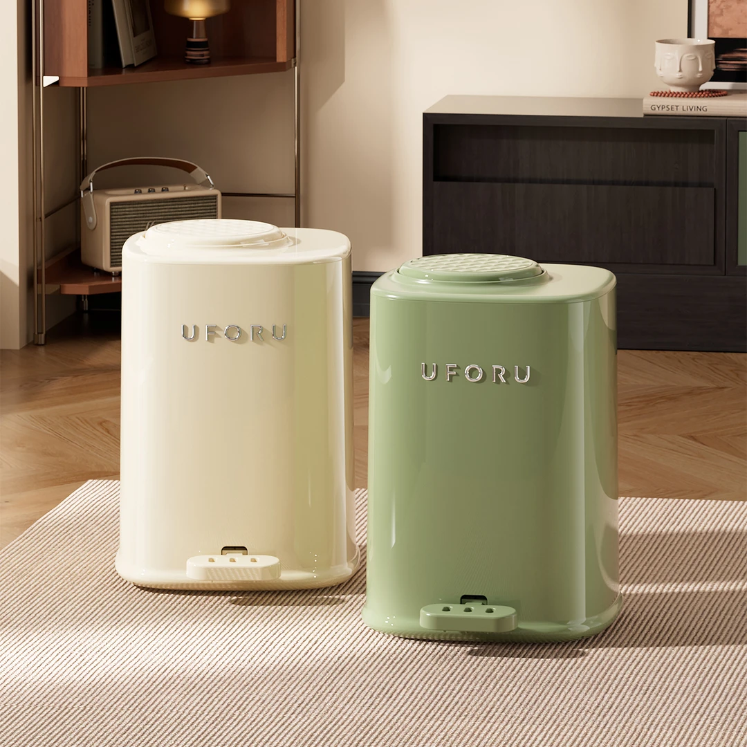 橱明星双开脚踏垃圾桶家用方形客厅卧室带盖双桶加厚防臭垃圾筒