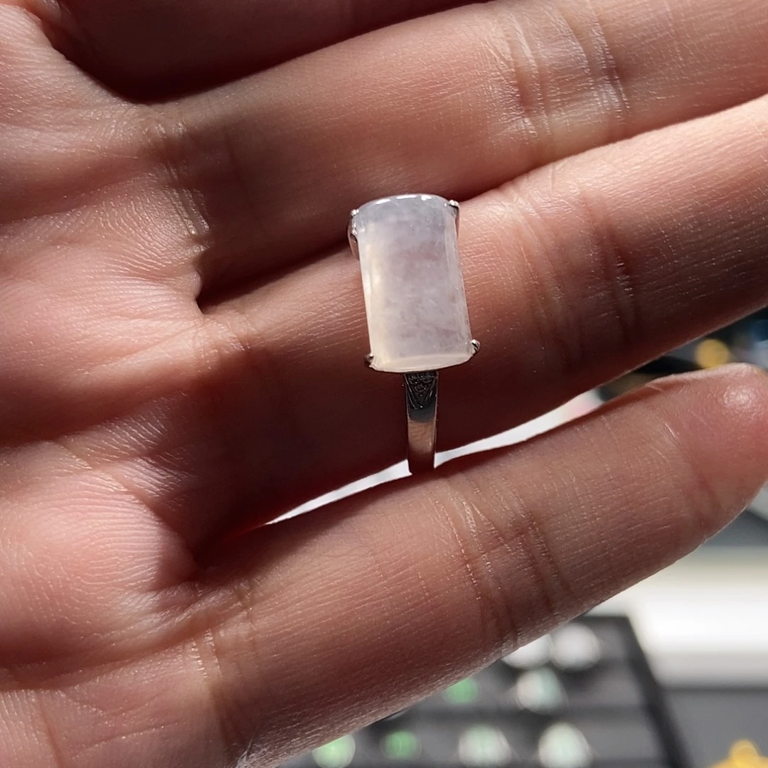 翡翠银S925镶嵌戒指