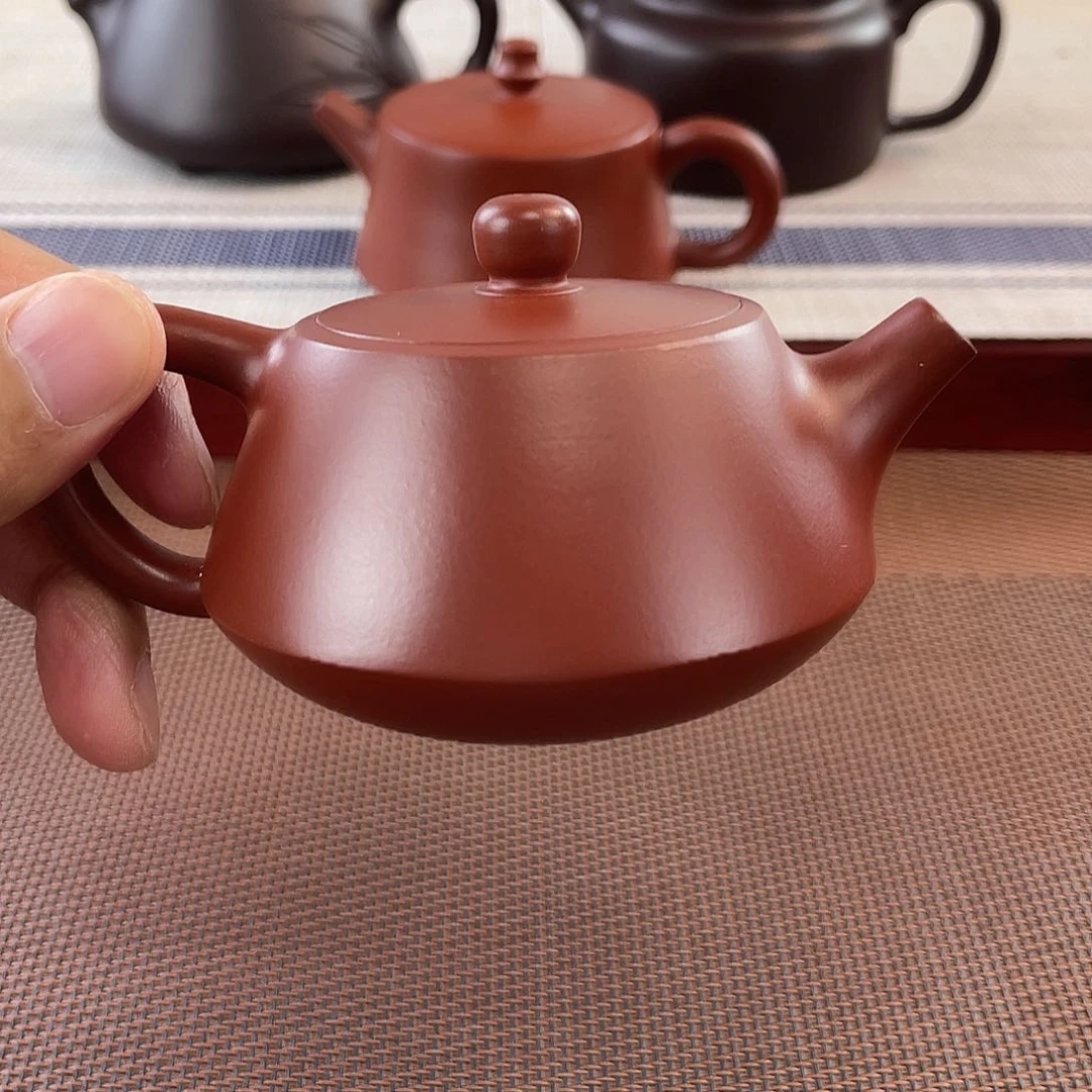 朱泥壶原矿朱泥柱瓢120cc