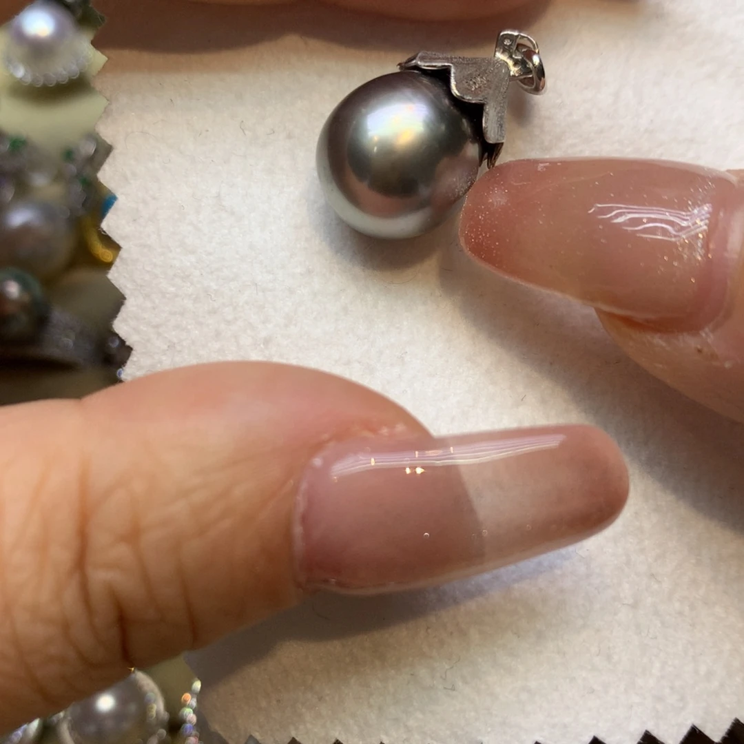 颈饰银S925镶嵌海水珍珠