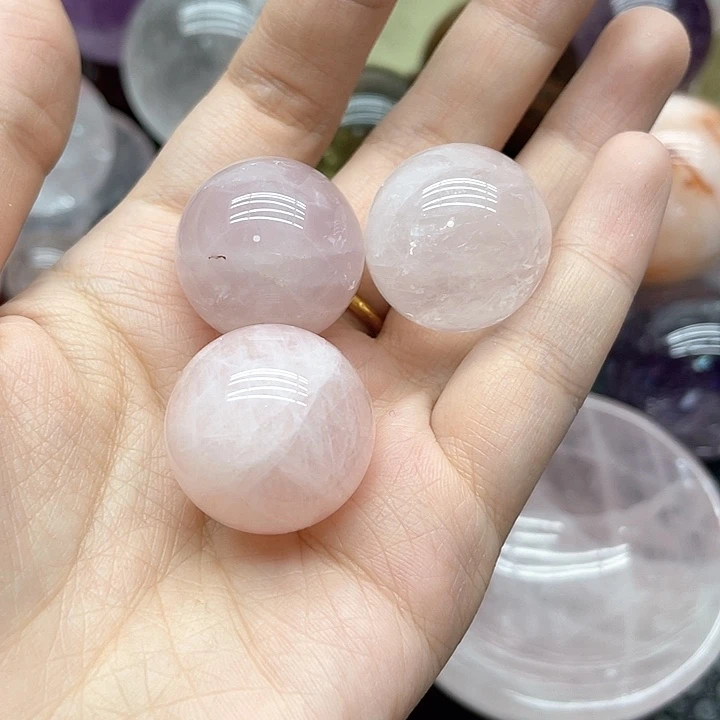珠宝半成品水晶未镶嵌10粉晶单株卡2.3mm