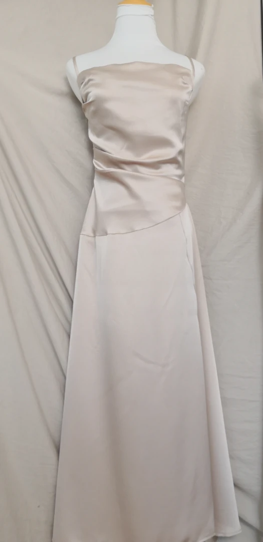 3号链接  038-070  吊带荡领裙子连衣裙无袖吊带裙夏季女装轻熟风