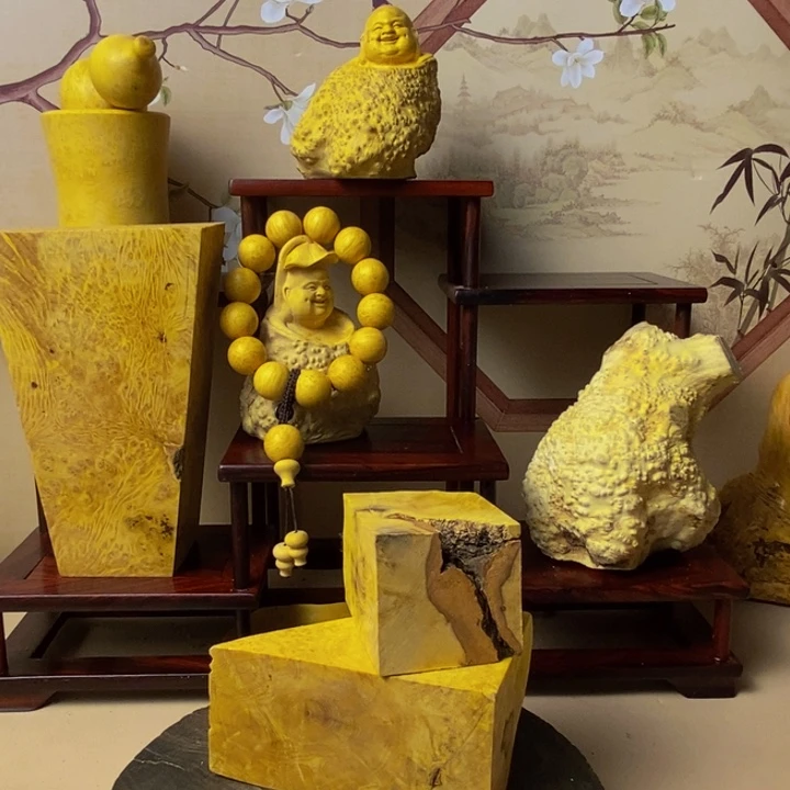 香榧木吴*黄杨木手把件