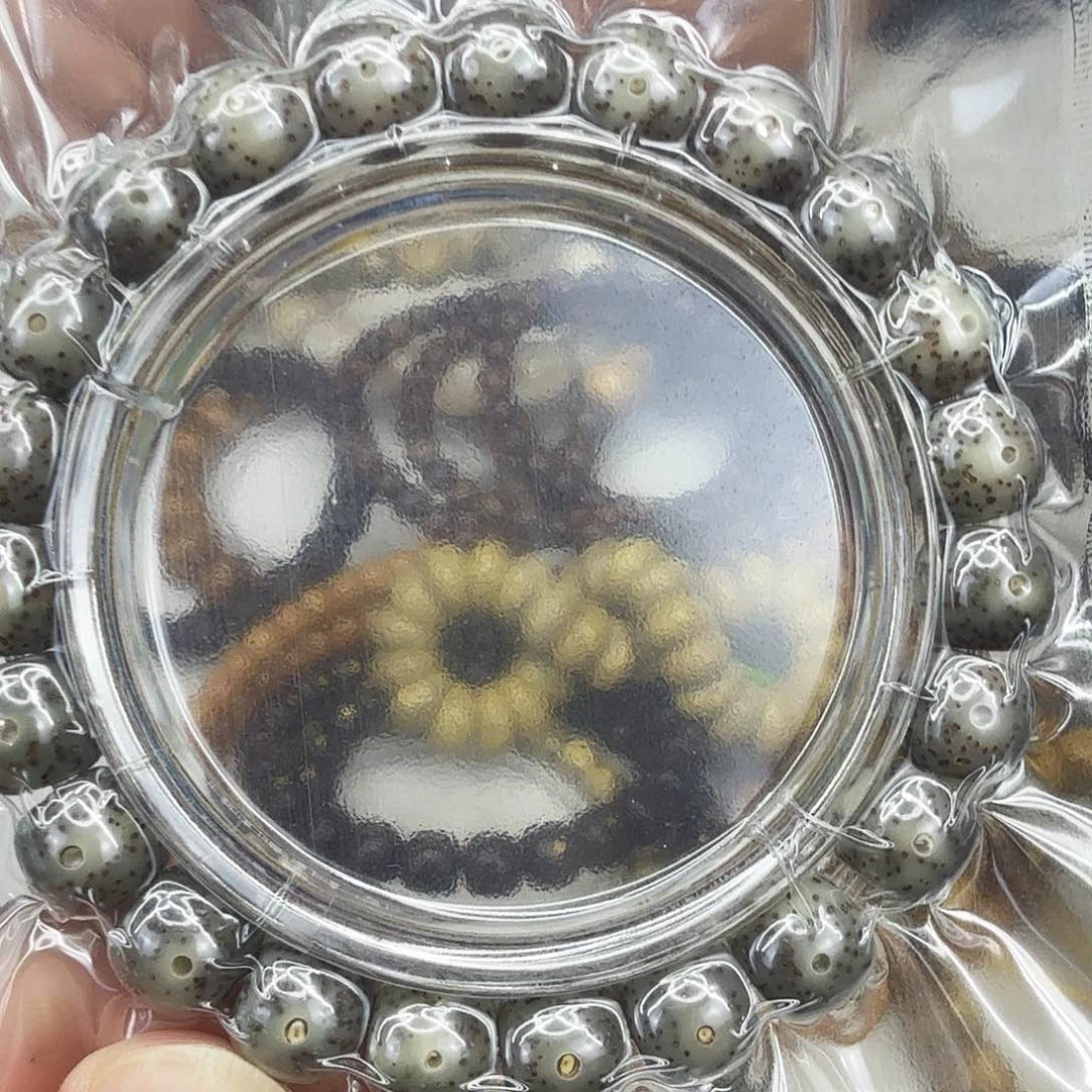 星月菩提手串65高端糯冰星月菩提单圈1.0