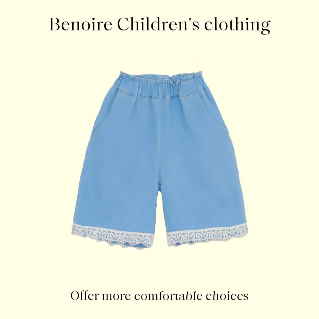 牛仔裤童装长裤女童女春季裤子时尚韩版夏季牛仔裤短裤