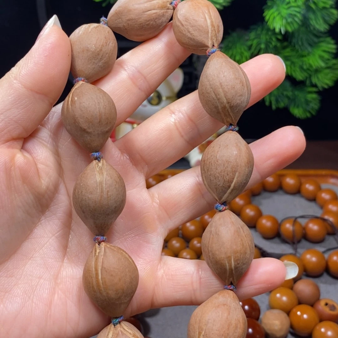 【闪购商品】吊坠橄榄核虎*寺1.9+梅林铁核素串