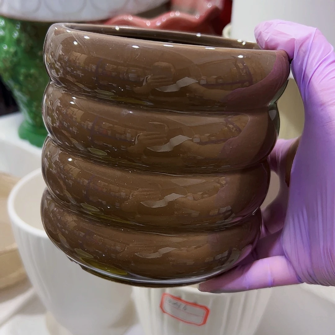 外贸尾单陶瓷花盆凑单10米包邮