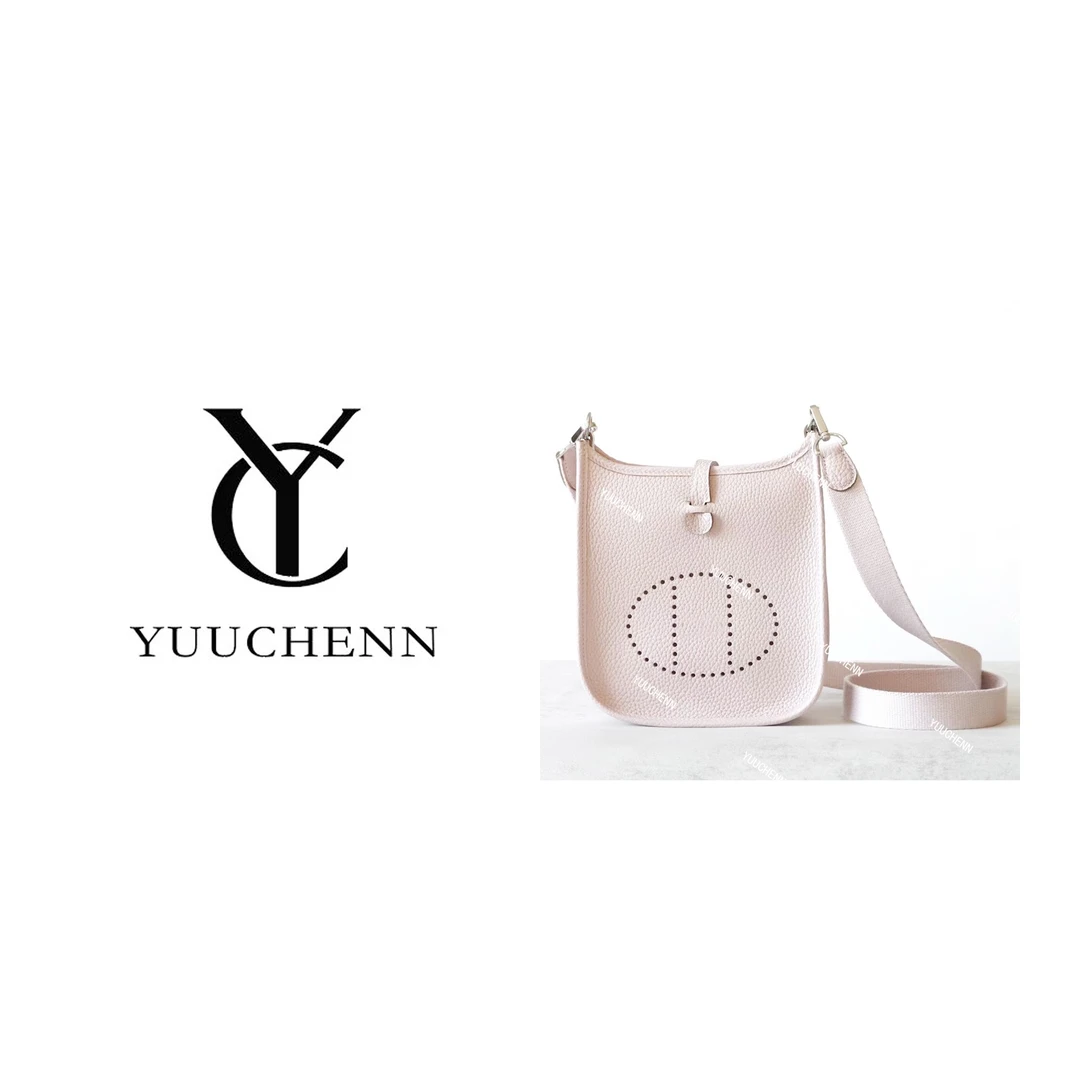 YUUCHENN爱马原版手工【伊芙琳】进口TC牛皮18cm 梦幻粉紫色 HH5914