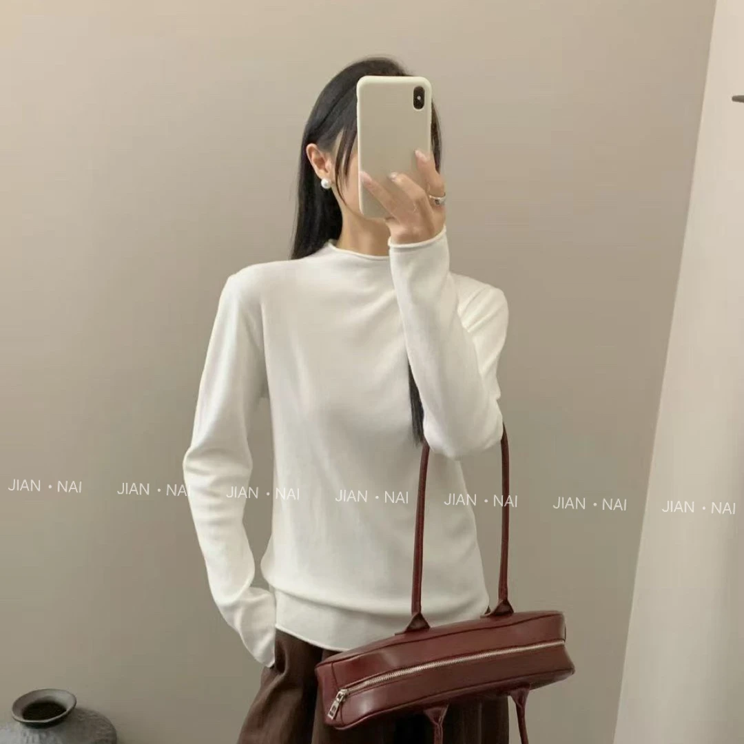 简奈#1867冬季福利高品质羊毛半高领毛衣，衣长：60cm