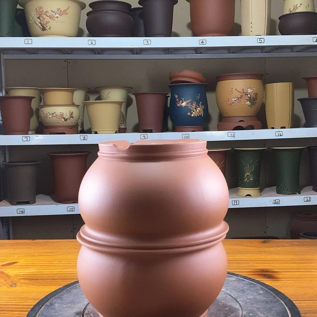 紫砂花盆紫砂兰花盆9