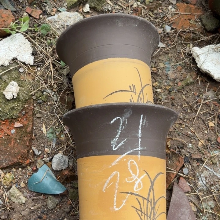 紫砂花盆紫砂的花