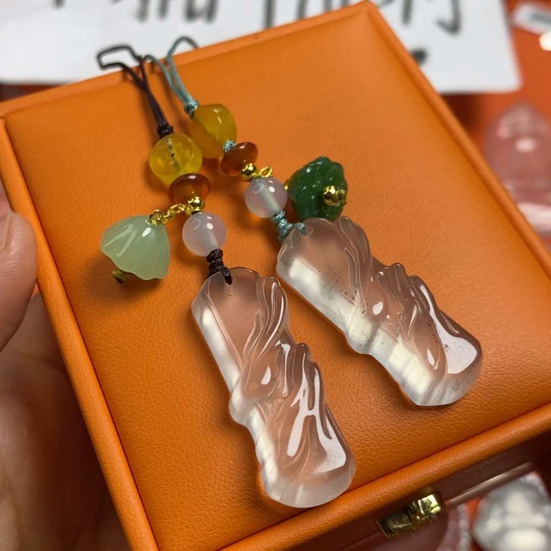 石英质玉竹节未镶嵌