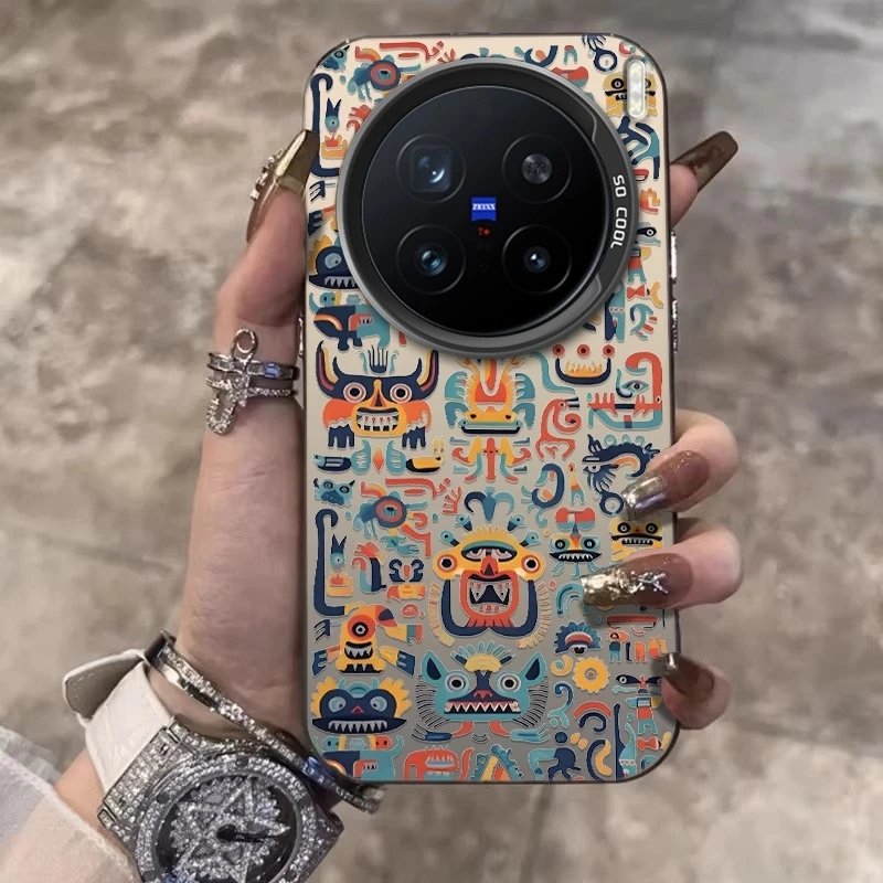 玛雅图腾适用vivox200s手机壳X200ultra创意X100Pro个性防摔保护