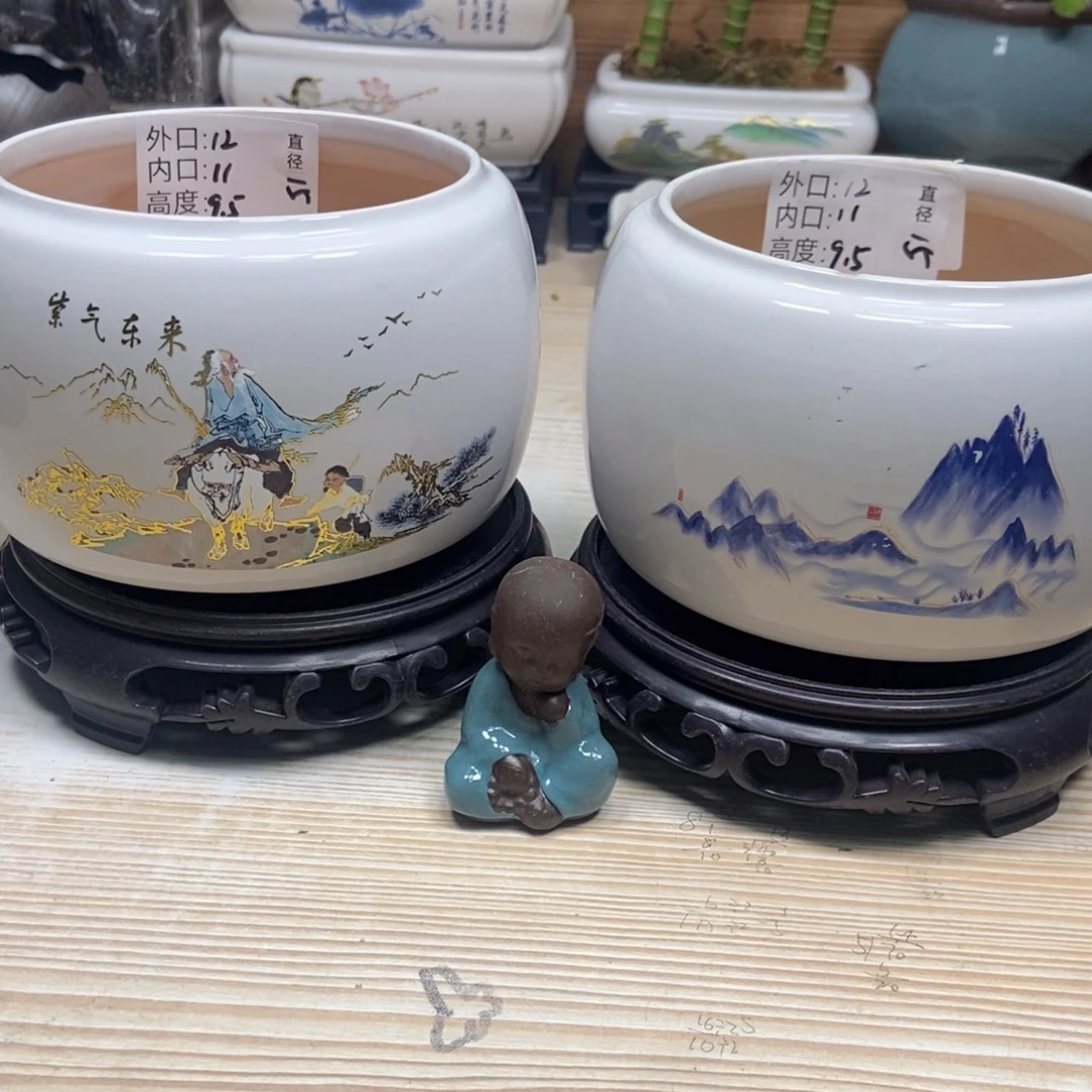 瓷片陶瓷花盆陶瓷艺术