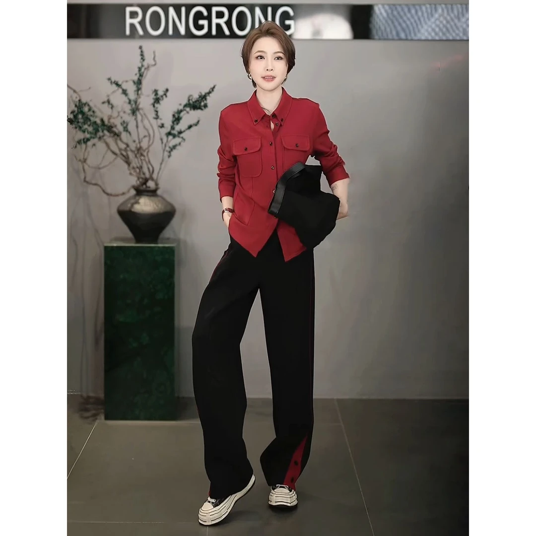 溶溶【星暮光影】RONGRONG 绵羊毛混纺重工立体包边口袋衬衣25C8759