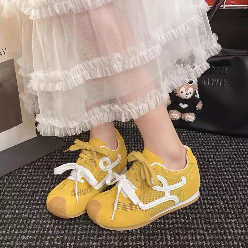 酥酥轻奢女鞋夏季新款单品单网薄款内增高德迅鞋