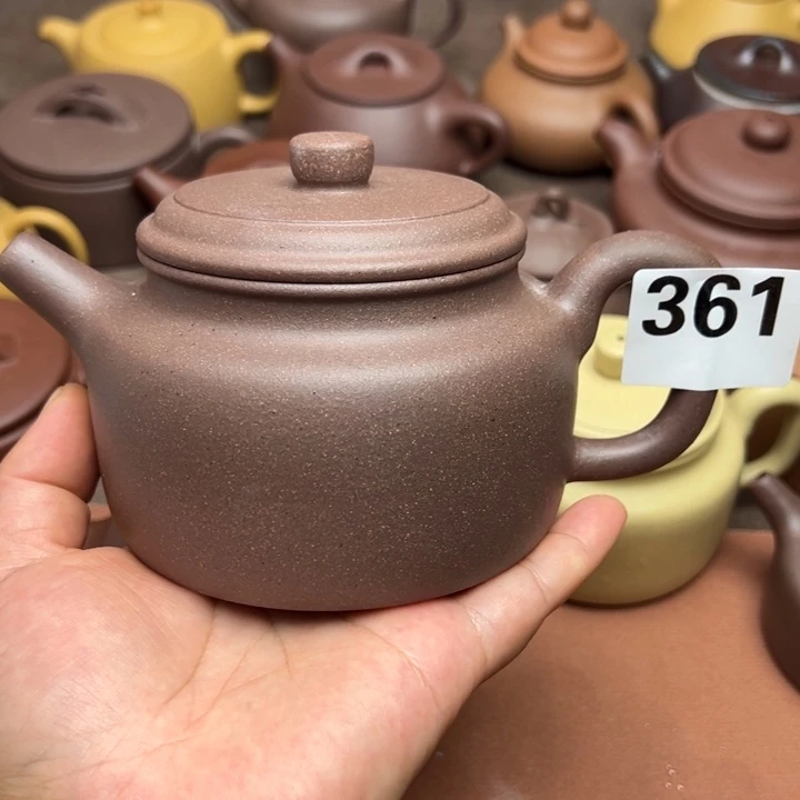 铭***戈茶壶紫砂紫泥半手工420cc左右瑕疵