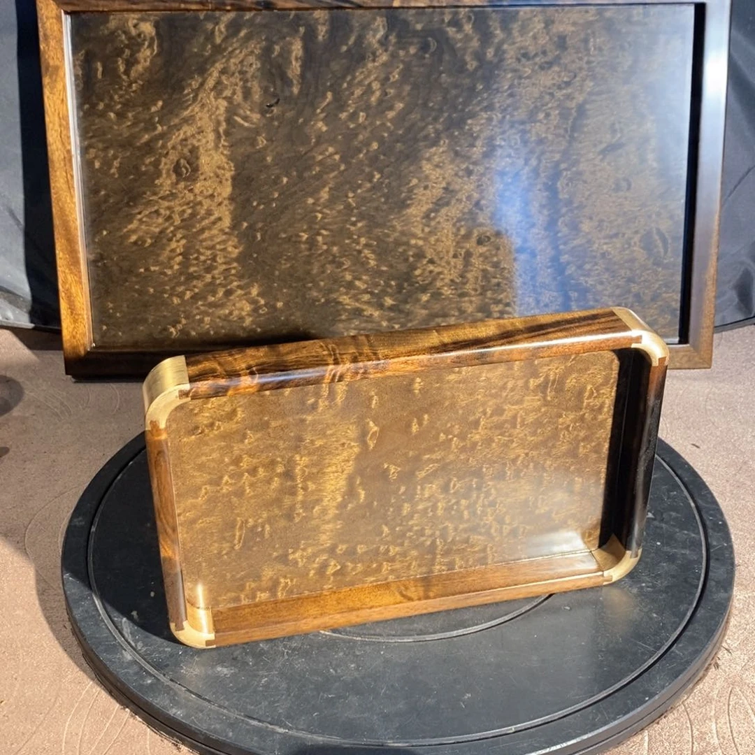 霸***龙金丝楠金丝楠木乌木文盘