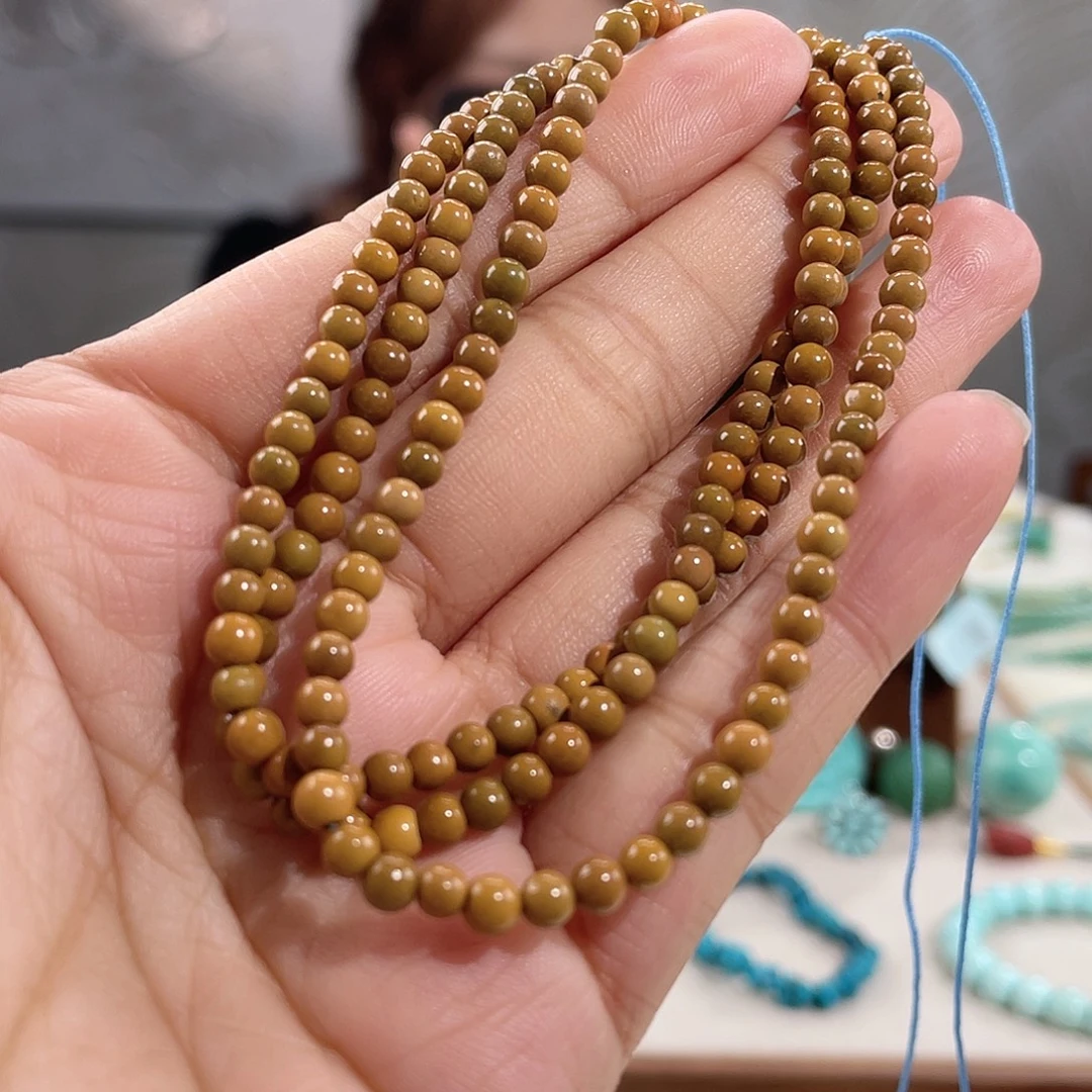 绿松石未镶嵌土豪金108卡3+