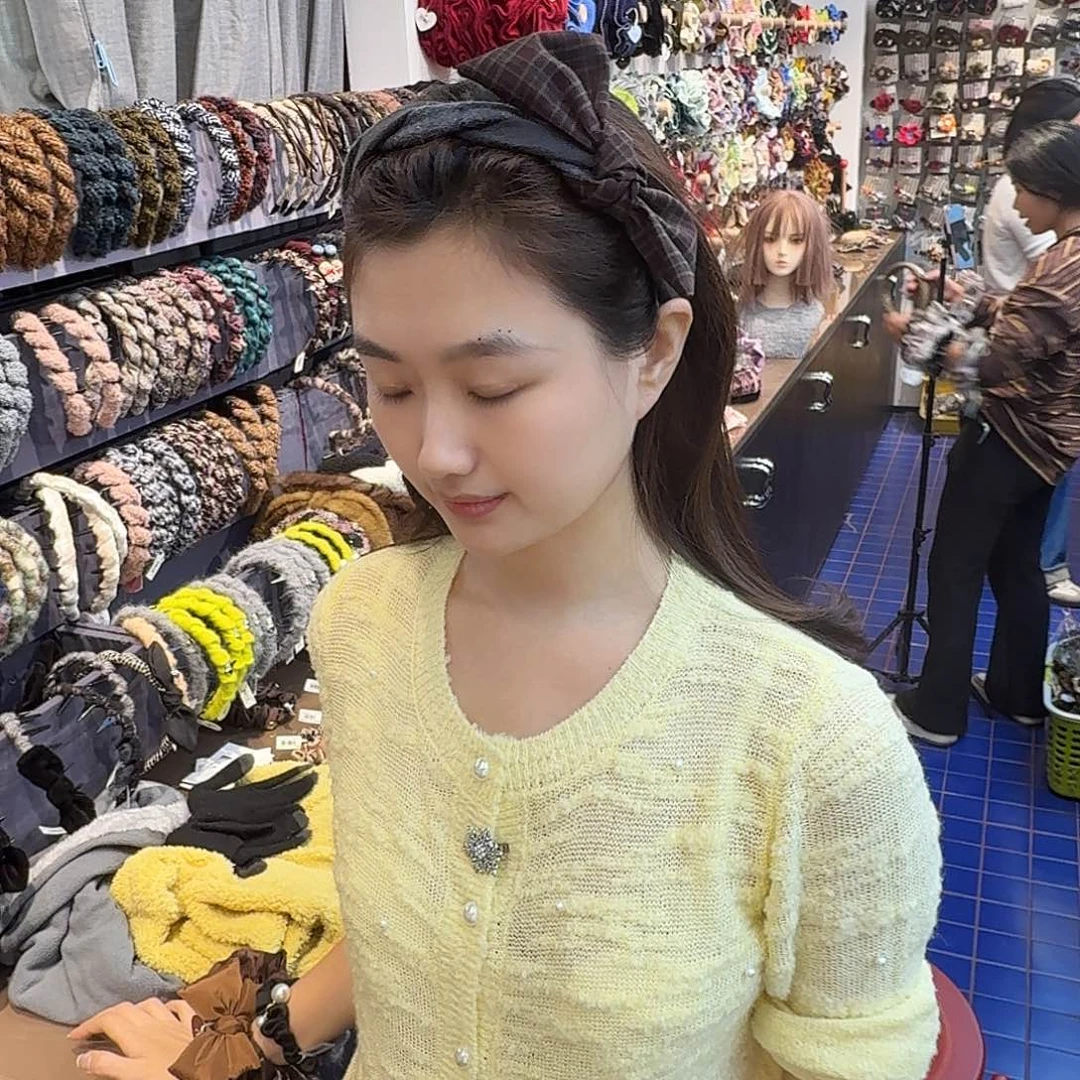 皮质非金属蝴蝶结发箍178