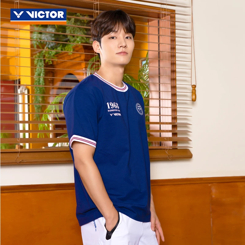 VICTOR威克多胜利羽毛球服俱乐部系列T-5503VBC男女款针织短袖T恤
