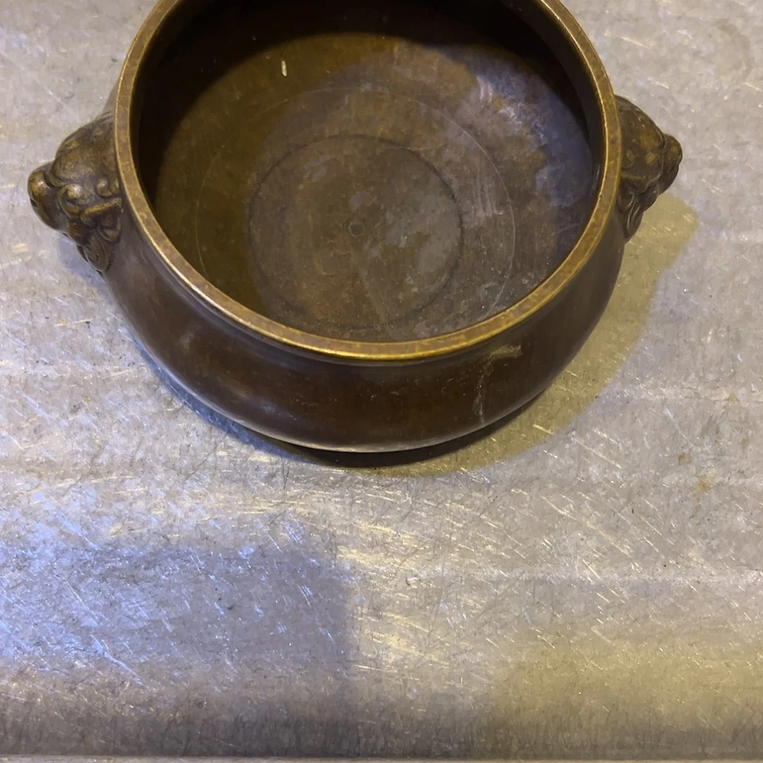 陈***宇黄铜摆件，文房摆件