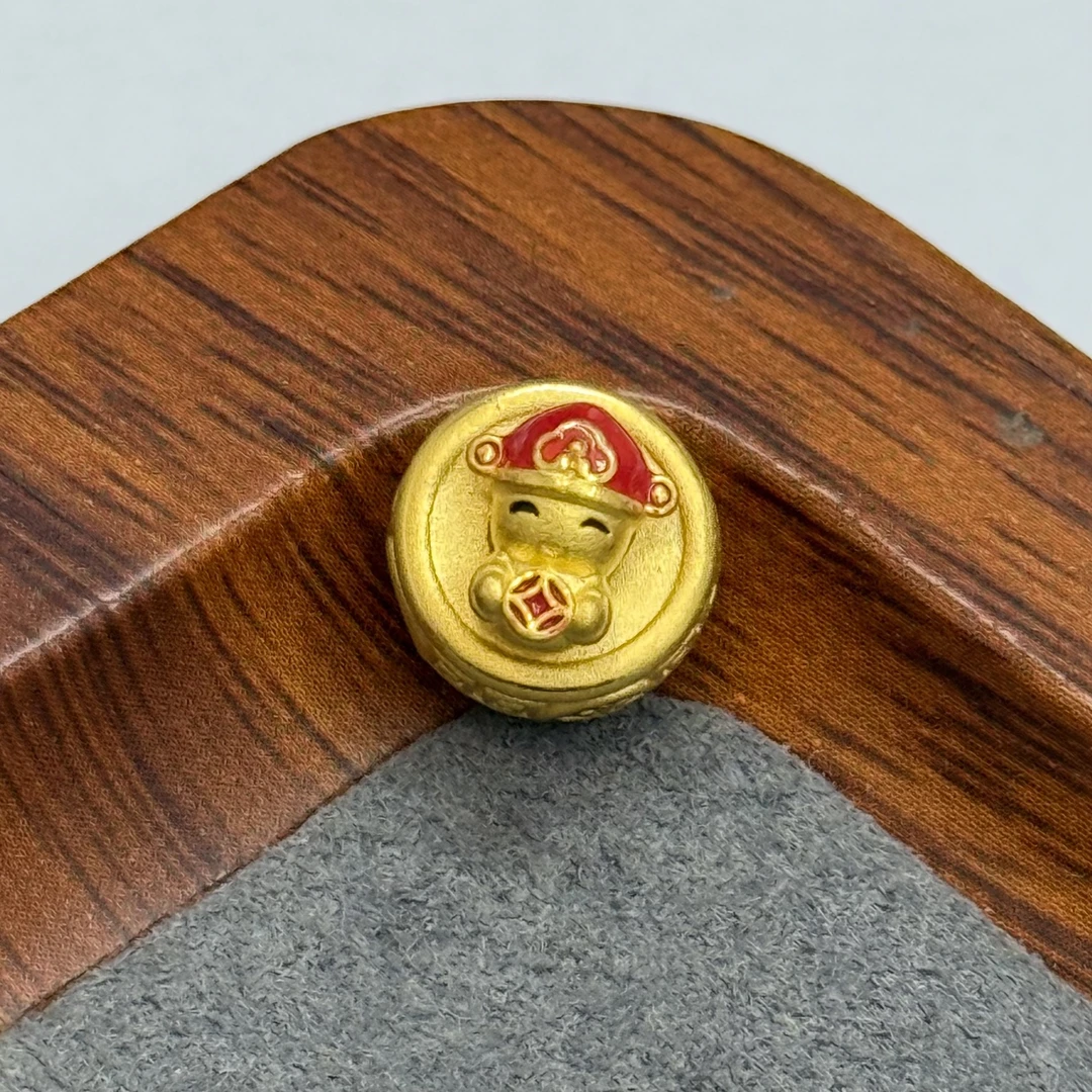 水贝黄金足金999四季平安福转转DP1863
