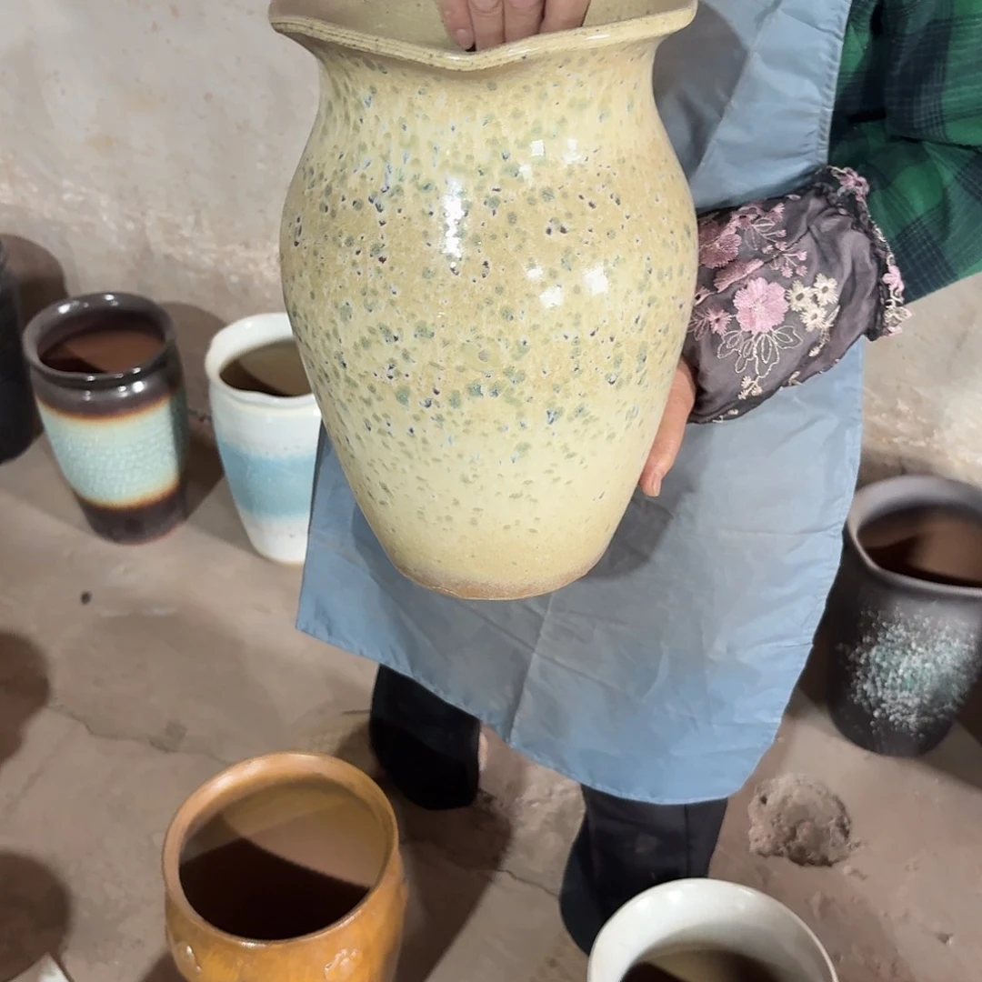 紫砂花盆口20高32一个