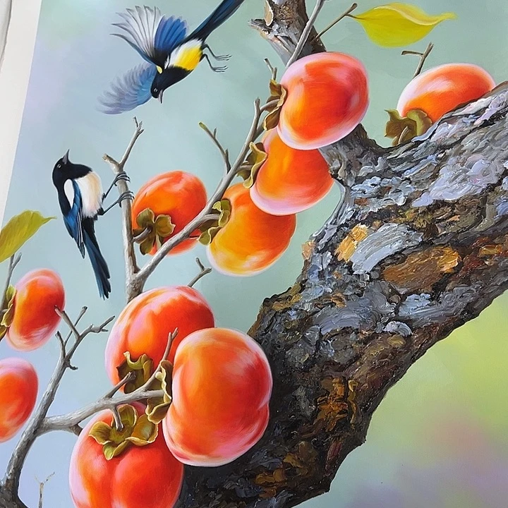 油画恭喜一直一直影子