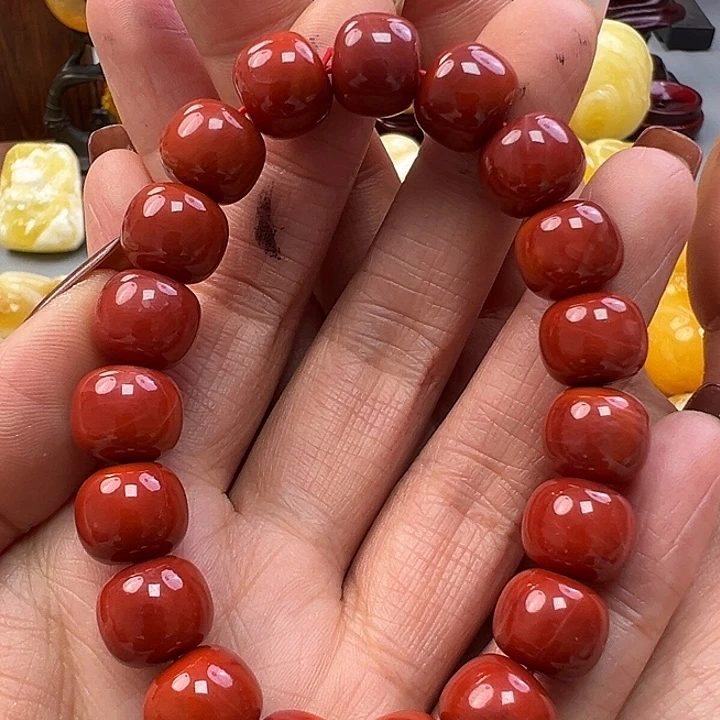 南红玛瑙未镶嵌手链