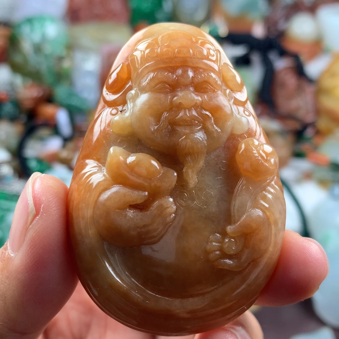 翡翠未镶嵌颈饰挂件